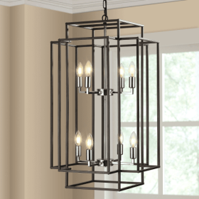 8 Lantern Tiered Chandeliers, Industrial Farmhouse Chandeliers Unavailable Platforms