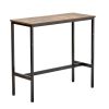 Bar Table Height Pub Table Cocktail Coffee Counter Kitchen Dining 39x16x35.5 in