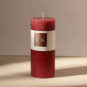 Rustic Pillar Candle (3" x 7") Elegant & Long-Lasting Wax Candle for Home DÃ©cor Warm Glow for Relaxation