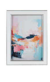 DesignOvation 5x7 White/Silver Decorative Tabletop Picture Frame