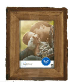 Mainstays 5x7 Live Edge Tabletop Picture Frame