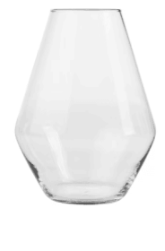 Libbey Clear Glass 8" Soft Diamond Floral Vase