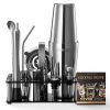 Cocktail Shaker Set 14 Pcs Bartender Kit Stainless Steel Bar Tool Set Silver
