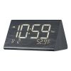 VEVOR Digital Alarm Clock with Dual Alarm USB Night Light Desktop Clock Black