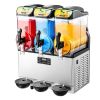 VEVOR Commercial Frozen Drink Maker, 15Lx3 Triple Tank Slushy Machine, 180 Cups Stainless Steel Margarita Smoothie Frozen Drink Machine