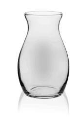 Libbey Clear Glass 7" Pot Belly Floral Vase