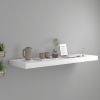 Wall Shelf White Honeycomb MDF, metal 31.5 x 9.3 x 1.5 in