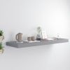Wall Shelf Grey Honeycomb MDF, Metal 31.5 x 9.3 x 1.5 in