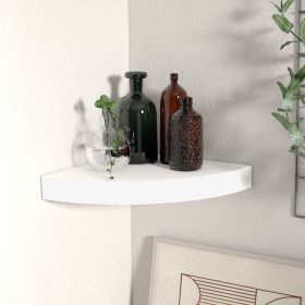 Corner Shelf White Honeycomb MDF Small Wall mounting