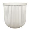 16"W x 16"L x 15.8"H Ellan White Resin Plant Pot Planter