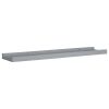 Frame Ledge Shelf Set of 2 Grey MDF Medium Wall mounting