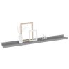 Wall Shelf Set of 4 Gray MDF 31.5x3.5x1.2 in Wall mounting