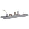 Wall Shelf Grey Honeycomb MDF, Metal 31.5 x 9.3 x 1.5 in