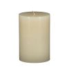 4x6" 2PK Unscented Soy Wax Candle, Ivory