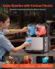 VEVOR Commercial Slushy Machine, 3LX2 Tank Slush Drink Maker, 340W Frozen Drink Machine with Temperature Preservation