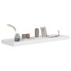 Wall Shelf White Honeycomb MDF, metal 31.5 x 9.3 x 1.5 in