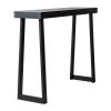 43.3 Inch Solid Wood Console Table for Entryway, Sofa Table Narrow Entryway Table for Hallway, Behind The Couch, Living Room, Foyer, Black
