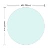30" Inch Round Tempered Glass Table Top Clear Glass 1/4" Inch Thick Round Polished Edge