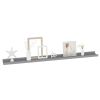 Wall Shelf Set of 2 Gray MDF 39.4 x 3.5 x 1.2 in