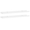 Frame Ledge Shelf Set of 2 White MDF 31.5 in long Wall mounting
