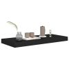 Wall Shelf Black Honeycomb MDF, Metal 23.6 in length