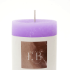 Rustic Pillar Candle 3"x5" Purple
