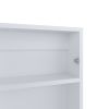 Juno 25.7" H x 15.7" W Narrow Mirror Medicine Cabinet, One door with Three interior Shelves for Bathroom, Kitchen White