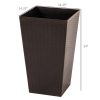 3 PCS Indoor Planters with Drainage Hole Brown