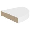 Corner Shelf White Honeycomb MDF Small Wall mounting