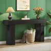 63-Inch Long Console Table, Wooden Rectangular Sofa Table Behind The Couch