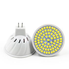 Household Energy-Saving LED Lamp Plastic Material Lamp Cup (Option: Cold white-MR16 60 beads 220V)