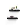 Floating Shelves 18.11" Wall Mounted Wood Shelves for Bathroom, Bedroom, Living Room, Kitchen