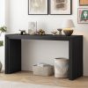 Modern Style Console Table made of Paulownia Solid Wood Veneer,Suitable for Foyer, Living Room, or Entryway