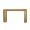 Curved Design Console Table with Unique Vertical Stripe Design ,Suitable for Living Room,Study and Entrance
